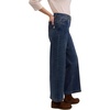image:imageMartha Stewart Womens Wide Leg Pintuck Pant HighRise Soft Stretch Denim amp Twill Trouser with Front Seam DetailVintage Wash