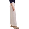 image:imageMartha Stewart Womens Wide Leg Pintuck Pant HighRise Soft Stretch Denim amp Twill Trouser with Front Seam DetailWhite