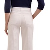 image:imageMartha Stewart Womens Wide Leg Pintuck Pant HighRise Soft Stretch Denim amp Twill Trouser with Front Seam DetailWhite
