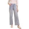 image:imageMartha Stewart Womens Wide Leg Pintuck Pant HighRise Soft Stretch Denim amp Twill Trouser with Front Seam DetailPale Wash