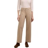 image:imageMartha Stewart Womens Wide Leg Pintuck Pant HighRise Soft Stretch Denim amp Twill Trouser with Front Seam DetailSand