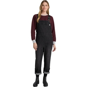 image:imageMartha Stewart Convertible Overall Denim Utility Jumpsuit Adjustable Cotton Workwear Stretch BibsBlack Wash