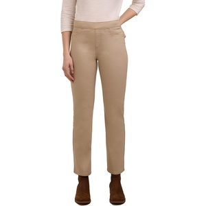 image:imageMartha Stewart Womens PullOn Straight Ankle Pant Stretch Twill amp Denim Casual Trouser with Full Elastic WaistbandSand