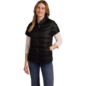 image:imageMartha Stewart Womens Quilted Puffer Vest Lightweight Short Sleeve Jacket with Pockets Warm Winter CoatCaviar