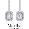 image:imageMartha Stewart 2 12 Carat Lab Grown Diamond Drop Earrings In Sterling SilverEmerald