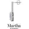 image:imageMartha Stewart 2 12 Carat Lab Grown Diamond Drop Earrings In Sterling SilverEmerald