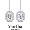 image:imageMartha Stewart 2 12 Carat Lab Grown Diamond Drop Earrings In Sterling SilverEmerald