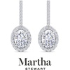 image:imageMartha Stewart 2 12 Carat Lab Grown Diamond Drop Earrings In Sterling SilverOval