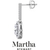 image:imageMartha Stewart 2 12 Carat Lab Grown Diamond Drop Earrings In Sterling SilverOval