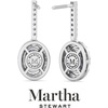 image:imageMartha Stewart 2 12 Carat Lab Grown Diamond Drop Earrings In Sterling SilverOval