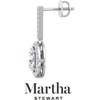 image:imageMartha Stewart 2 12 Carat Lab Grown Diamond Drop Earrings In Sterling SilverOval