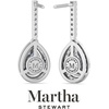 image:imageMartha Stewart 2 12 Carat Lab Grown Diamond Drop Earrings In Sterling SilverPear