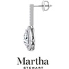 image:imageMartha Stewart 2 12 Carat Lab Grown Diamond Drop Earrings In Sterling SilverPear