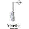 image:imageMartha Stewart 2 12 Carat Lab Grown Diamond Drop Earrings In Sterling SilverPear