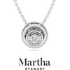 image:imageMartha Stewart 2 14 Carat Lab Grown Diamond Halo Necklace In Sterling Silver Lab Grown Diamond Necklace For WomenRound Shape
