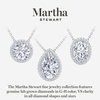 image:imageMartha Stewart 2 14 Carat Lab Grown Diamond Halo Necklace In Sterling Silver Lab Grown Diamond Necklace For WomenRound Shape