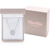 image:imageMartha Stewart 2 14 Carat Lab Grown Diamond Halo Necklace In Sterling Silver Lab Grown Diamond Necklace For WomenRound Shape