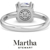 image:imageMartha Stewart 2 Carat Cushion Cut Lab Grown Diamond Solitaire Engagement Ring In Sterling Silver