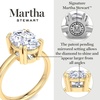 image:imageMartha Stewart 2 Carat Cushion Cut Lab Grown Diamond Solitaire Engagement Ring In Sterling Silver