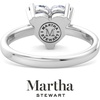 image:imageMartha Stewart 2 Carat Heart Shape Lab Grown Diamond Solitaire Engagement Ring In Sterling Silver