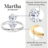 image:imageMartha Stewart 2 Carat Marquise Shape Lab Grown Diamond Solitaire Engagement Ring In Sterling Silver