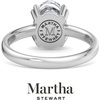 image:imageMartha Stewart 2 Carat Oval Shape Lab Grown Diamond Solitaire Engagement Ring In Sterling Silver