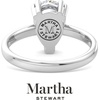 image:imageMartha Stewart 2 Carat Pear Shape Lab Grown Diamond Solitaire Engagement Ring In Sterling Silver