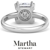 image:imageMartha Stewart 2 Carat Princess Cut Lab Grown Diamond Solitaire Engagement Ring In Sterling Silver