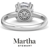 image:imageMartha Stewart 2 Carat Round Shape Lab Grown Diamond Solitaire Engagement Ring In Sterling Silver