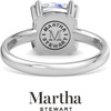 image:imageMartha Stewart 3 Carat Cushion Cut Lab Grown Diamond Solitaire Engagement Ring In Sterling Silver