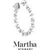 image:imageMartha Stewart 3 Carat Lab Grown Diamond Fancy Hoop Earrings In Sterling Silver