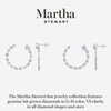 image:imageMartha Stewart 3 Carat Lab Grown Diamond Fancy Hoop Earrings In Sterling Silver
