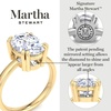 image:imageMartha Stewart 3 Carat Marquise Shape Lab Grown Diamond Solitaire Engagement Ring In Sterling Silver