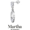 image:imageMartha Stewart 3 Carat Pear Shape Lab Grown Diamond Drop Earrings In Sterling Silver