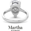 image:imageMartha Stewart 3 Carat Pear Shape Lab Grown Diamond Solitaire Engagement Ring In Sterling Silver
