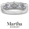 image:imageMartha Stewart 3 Carat Round Lab Grown Diamond Five Stone Engagement Ring In Sterling Silver