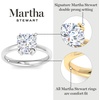 image:imageMartha Stewart 3 Carat Round Shape Lab Grown Diamond Solitaire Engagement Ring In Sterling Silver