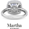 image:imageMartha Stewart 4 Carat Cushion Cut Lab Grown Diamond Hidden Halo Engagement Ring In Sterling Silver