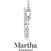 image:imageMartha Stewart 4 Carat Lab Grown Diamond Marquise and Round Circle Necklace In Sterling Silver