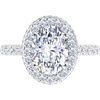 image:imageMartha Stewart 4 Carat Lab Grown Diamond Ring Hidden Halo Diamond Engagement Ring in 14 Karat Goldwhitegold