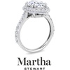 image:imageMartha Stewart 4 Carat Lab Grown Diamond Ring Hidden Halo Diamond Engagement Ring in 14 Karat Goldwhitegold