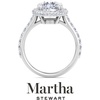 image:imageMartha Stewart 4 Carat Lab Grown Diamond Ring Hidden Halo Diamond Engagement Ring in 14 Karat Goldwhitegold