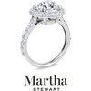 image:imageMartha Stewart 4 Carat Lab Grown Diamond Ring Hidden Halo Diamond Engagement Ring in 14 Karat Goldwhitegold