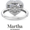 image:imageMartha Stewart 4 Carat Lab Grown Diamond Ring Hidden Halo Diamond Engagement Ring in 14 Karat Goldwhitegold