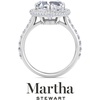 image:imageMartha Stewart 4 Carat Lab Grown Diamond Ring Hidden Halo Diamond Engagement Ring in 14 Karat Goldwhitegold