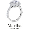 image:imageMartha Stewart 4 Carat Lab Grown Diamond Ring Hidden Halo Diamond Engagement Ring in 14 Karat Goldwhitegold