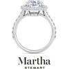 image:imageMartha Stewart 4 Carat Lab Grown Diamond Ring Hidden Halo Diamond Engagement Ring in 14 Karat Goldwhitegold