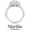 image:imageMartha Stewart 4 Carat Lab Grown Diamond Ring Hidden Halo Diamond Engagement Ring in 14 Karat Goldwhitegold