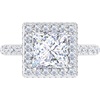 image:imageMartha Stewart 4 Carat Lab Grown Diamond Ring Hidden Halo Diamond Engagement Ring in 14 Karat Goldwhitegold