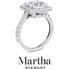 image:imageMartha Stewart 4 Carat Lab Grown Diamond Ring Hidden Halo Diamond Engagement Ring in 14 Karat Goldwhitegold